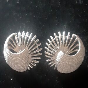 Elegant Silver Tone Earrings